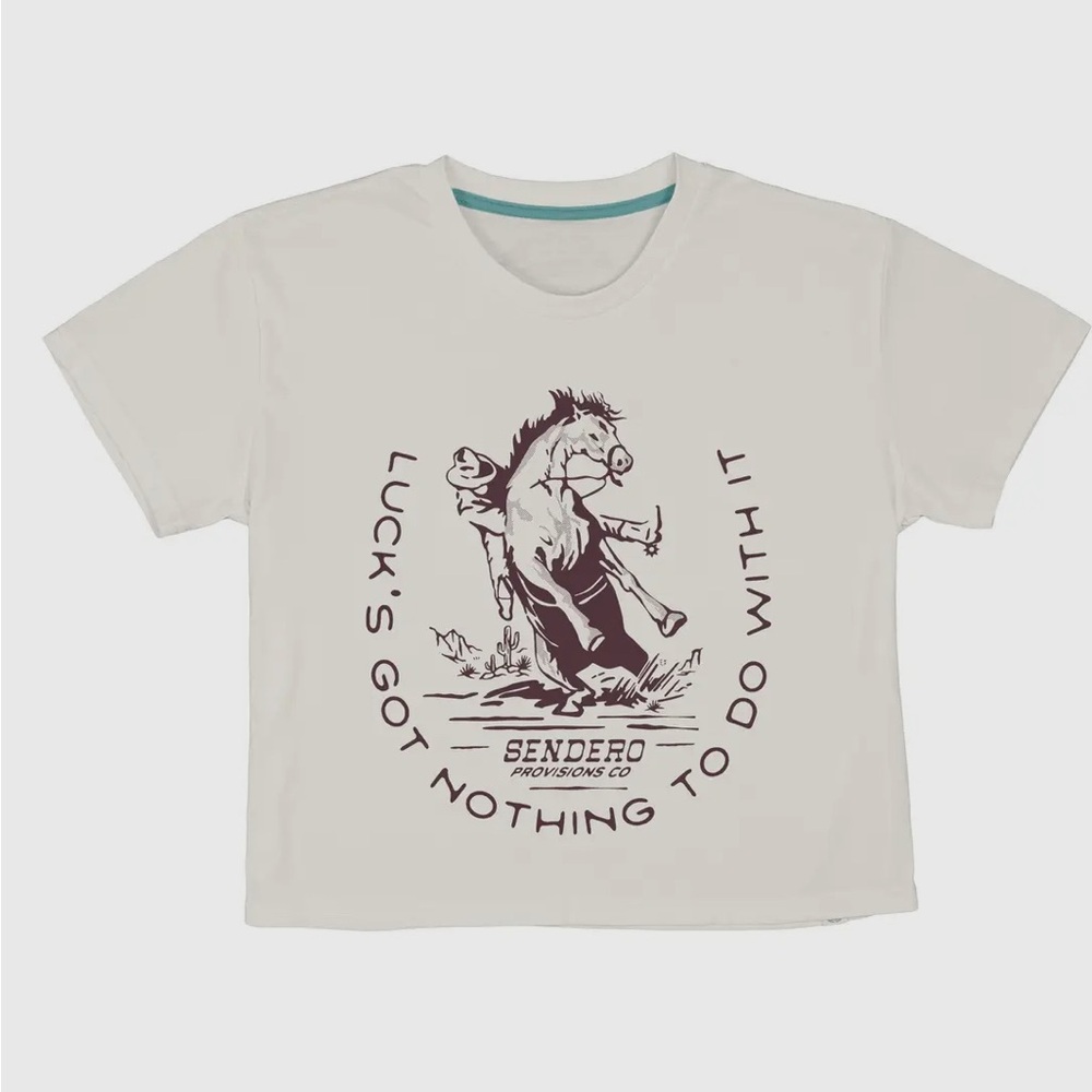 Sendero Provisions Co Crop T-Shirt, Luck